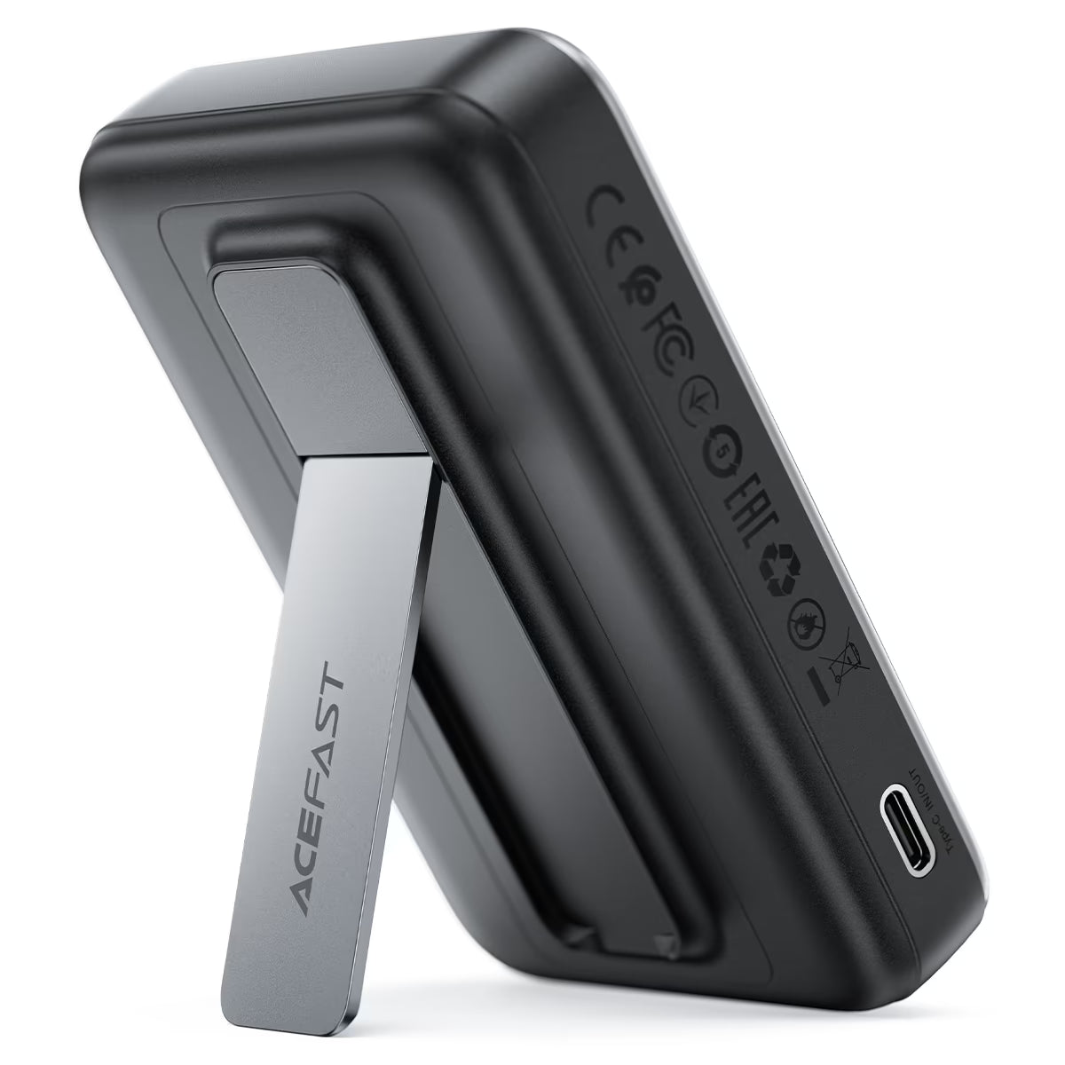 ACEFAST M24 Magnetic Wireless Power Bank 10000mAh – 22.5W Fast Charge | Foldable Stand | Built-In USB-C Cable | LED Indicator