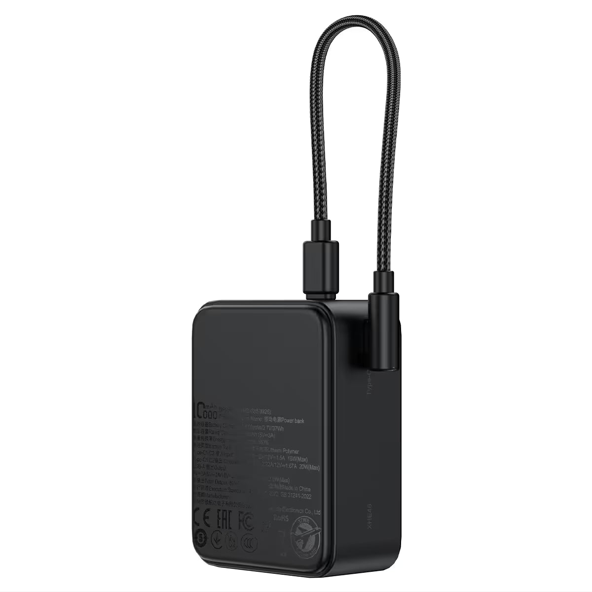 ACEFAST M28 Power Bank 10000mAh – 22.5W Fast Charge | Dual USB-C | USB-A | LED Display | 7-Layer Safety | Air Travel Safe