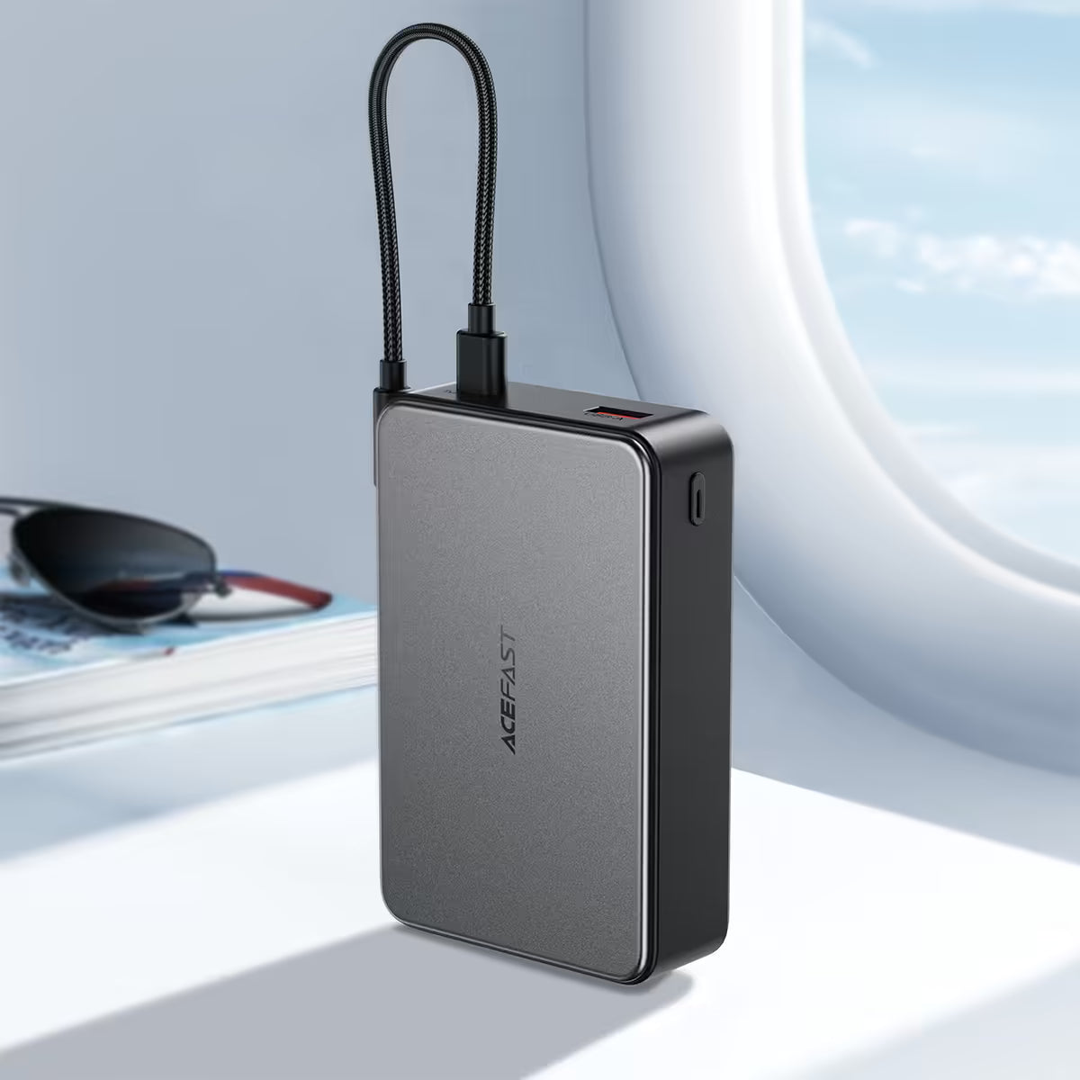 ACEFAST M29 Power Bank 20000mAh – 22.5W Fast Charge | Dual USB-C | USB-A | LED Display | 7-Layer Safety | Air Travel Safe