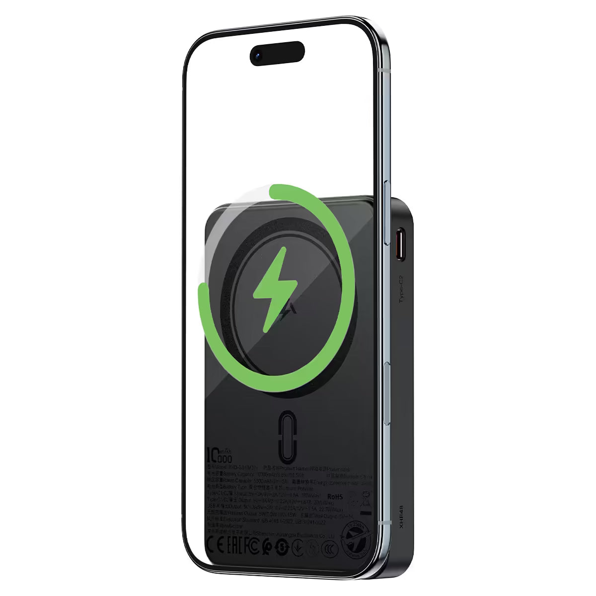 ACEFAST M31 Magnetic Wireless Power Bank 10000mAh – 22.5W Fast Charge | Dual USB-C | LED Display | 7-Layer Safety | Air Travel Safe