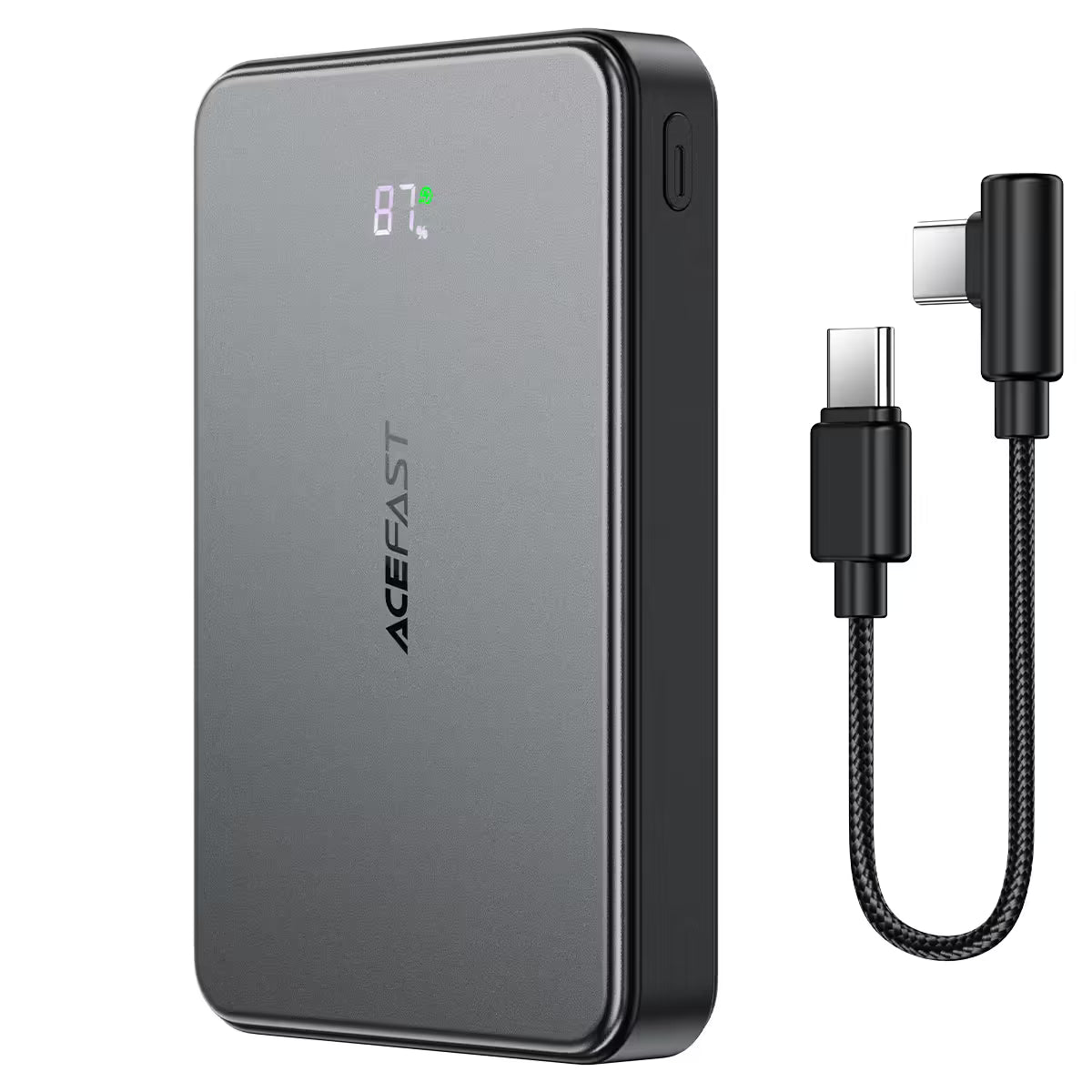 ACEFAST M31 Magnetic Wireless Power Bank 10000mAh – 22.5W Fast Charge | Dual USB-C | LED Display | 7-Layer Safety | Air Travel Safe