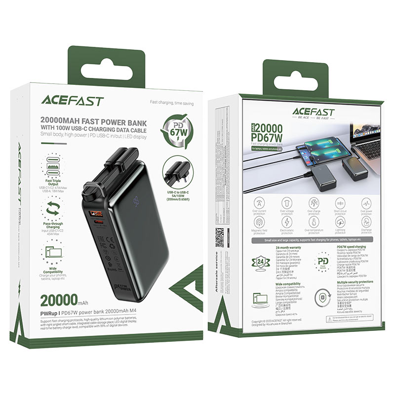 ACEFAST M4 Fast Charge Power Bank PD67W 20000mAh