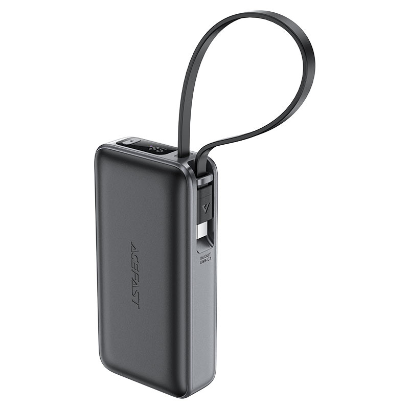 ACEFAST M7 Fast Charge Power Bank PD30W 10000mAh with Built-in USB-C Cable