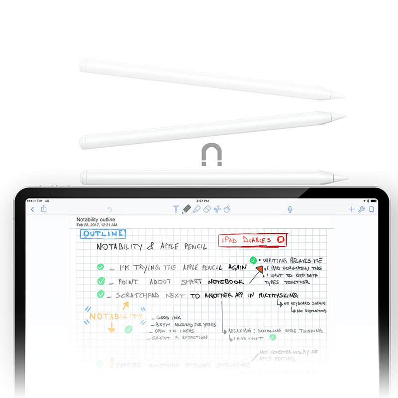 ACEFAST V1 Universal Capacitive Stylus Pen – Aluminum Alloy, Magnetic, USB-C Charging