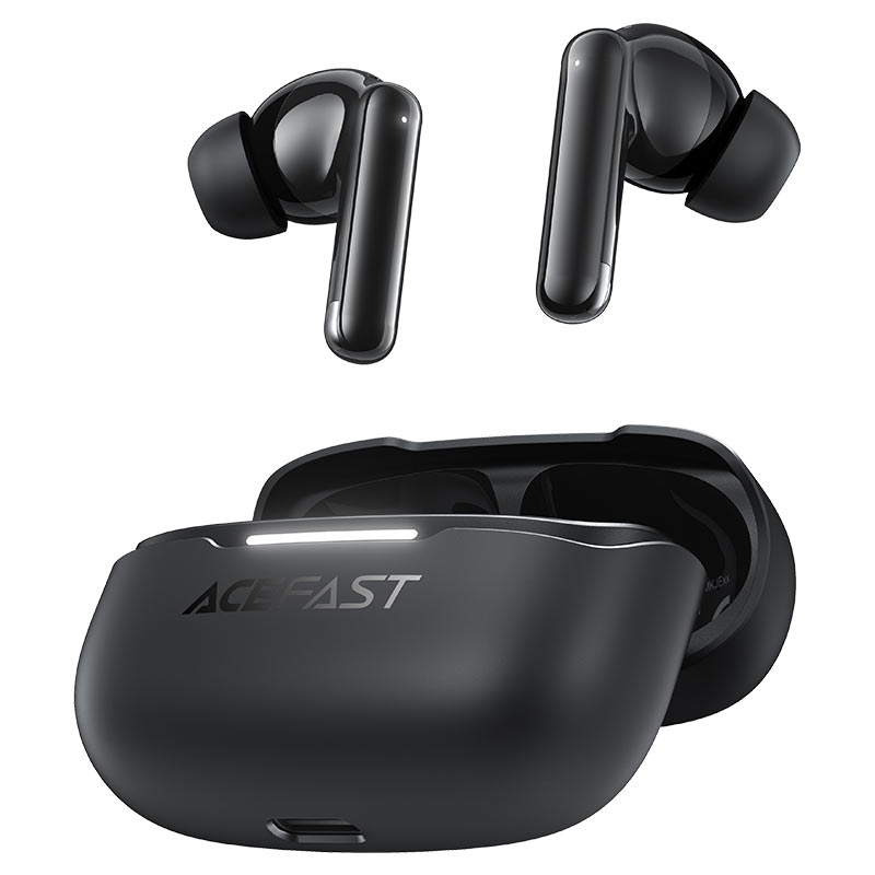 ACEFAST W5 Hybrid ANC TWS Earbuds – 6-Mic ANC | Bluetooth 5.4 | 30H Battery | Low Latency | IPX4 | Fast Charging
