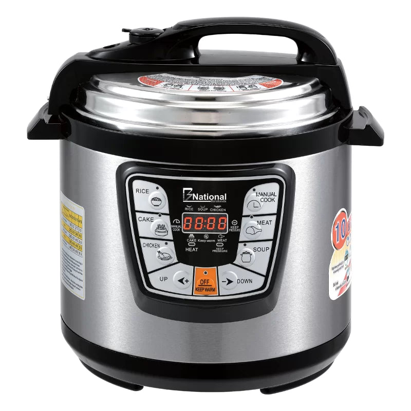 B NATIONAL Luxurious 6 liter stainless steel electric pressure cooker