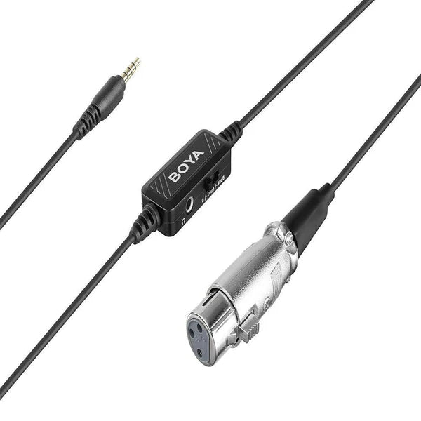 BOYA BY-BCA6 XLR to 3.5mm Mic Cable for Smartphone & Camera