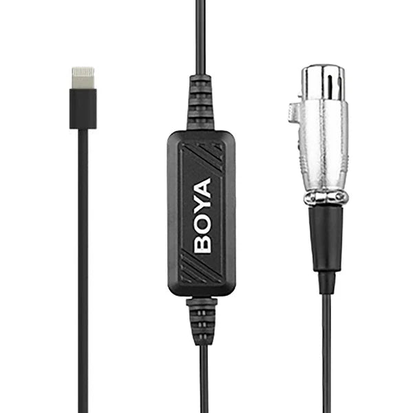 BOYA BY-BCA7 XLR to Lightning Adapter Cable for iPhone