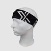 Oxdog BRIGHT Wide Sports Headband – Black/White