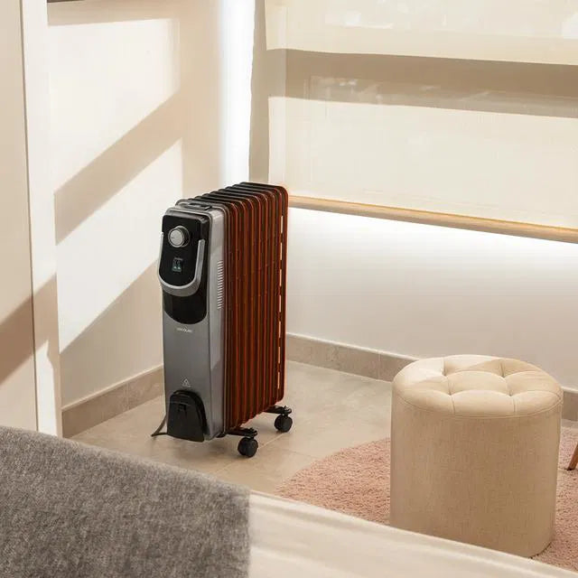 Cecotec ReadyWarm 9000 Space 360 Electric Oil Radiator - 9 Fins, 2000W, Black