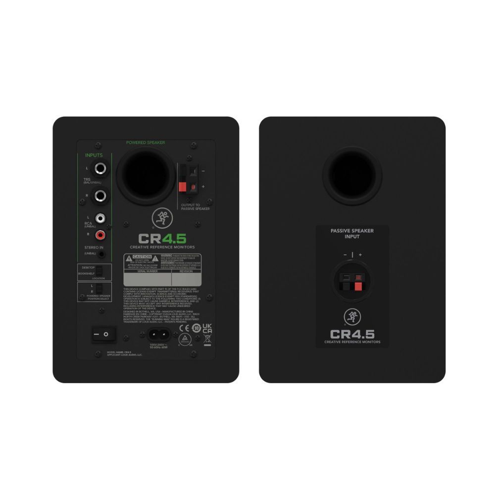 Mackie CR4.5 4.5" Powered Studio Monitors with Tone Control