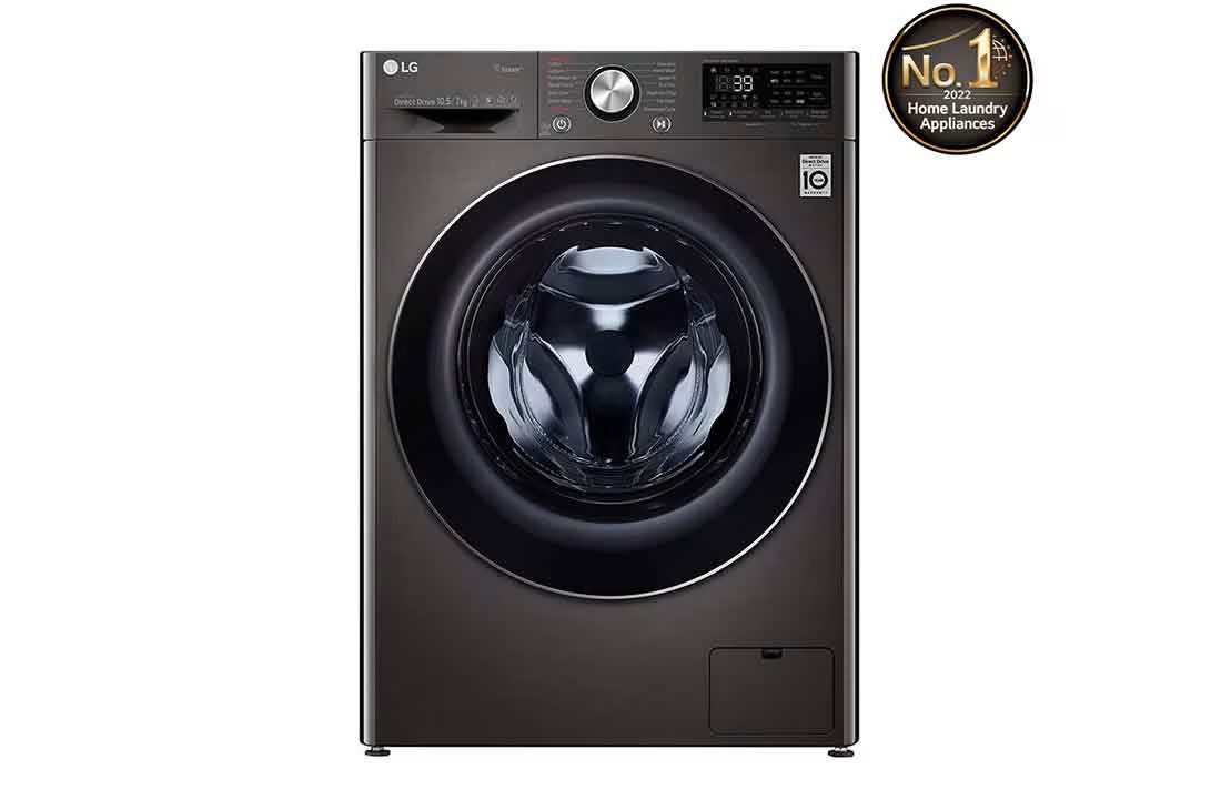 LG Washer Dryer Combo 10.5kg/7kg - AI Direct Drive, Steam, Black