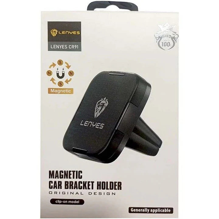 LENYES CR91 Car Phone Holder – Black, Adjustable & Secure