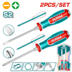 TOTAL Double Head Impact Screwdriver – Flat + Square | TGTST0206