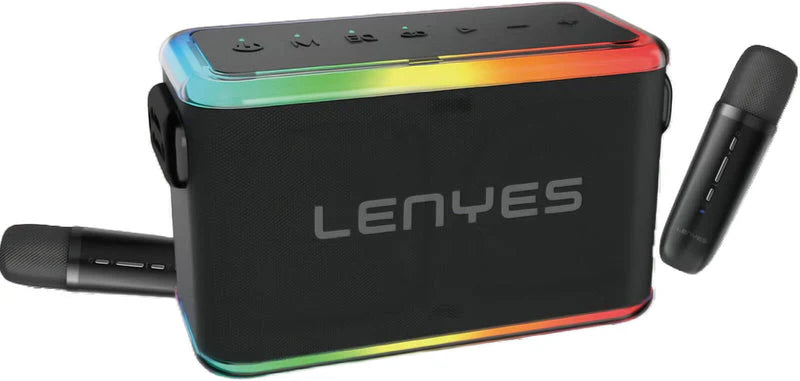 LENYES S834 Wireless Speaker – Powerful Bass & LED Party Lights