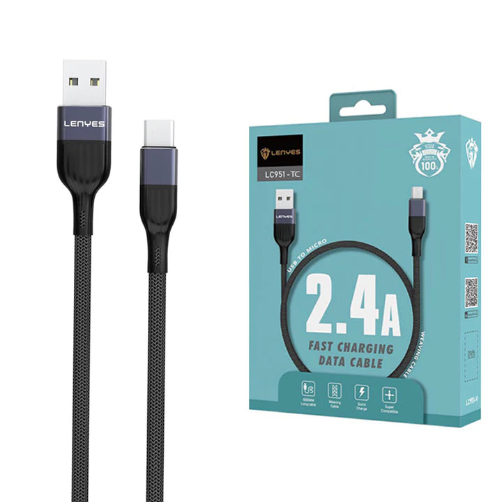 Lenyes Fast Charging & Data Cable – Durable & Versatile