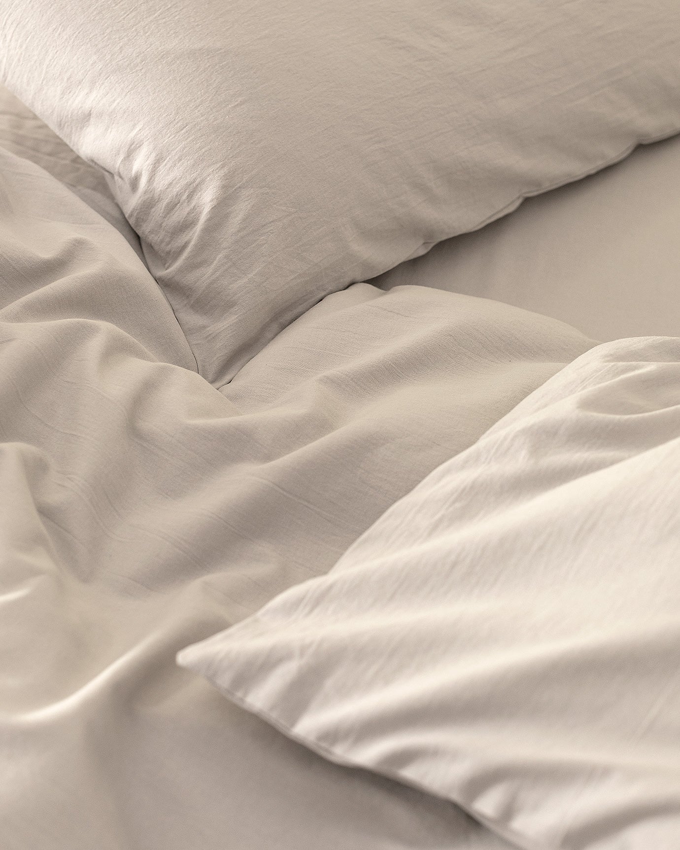 Carla Double Size Fitted Washed Duvet Cover Set - Madame Coco JO