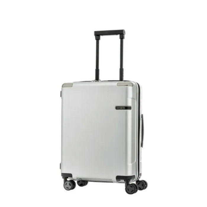 SAMSONITE EVOA Spinner 81cm Expandable – Brushed Silver Luggage