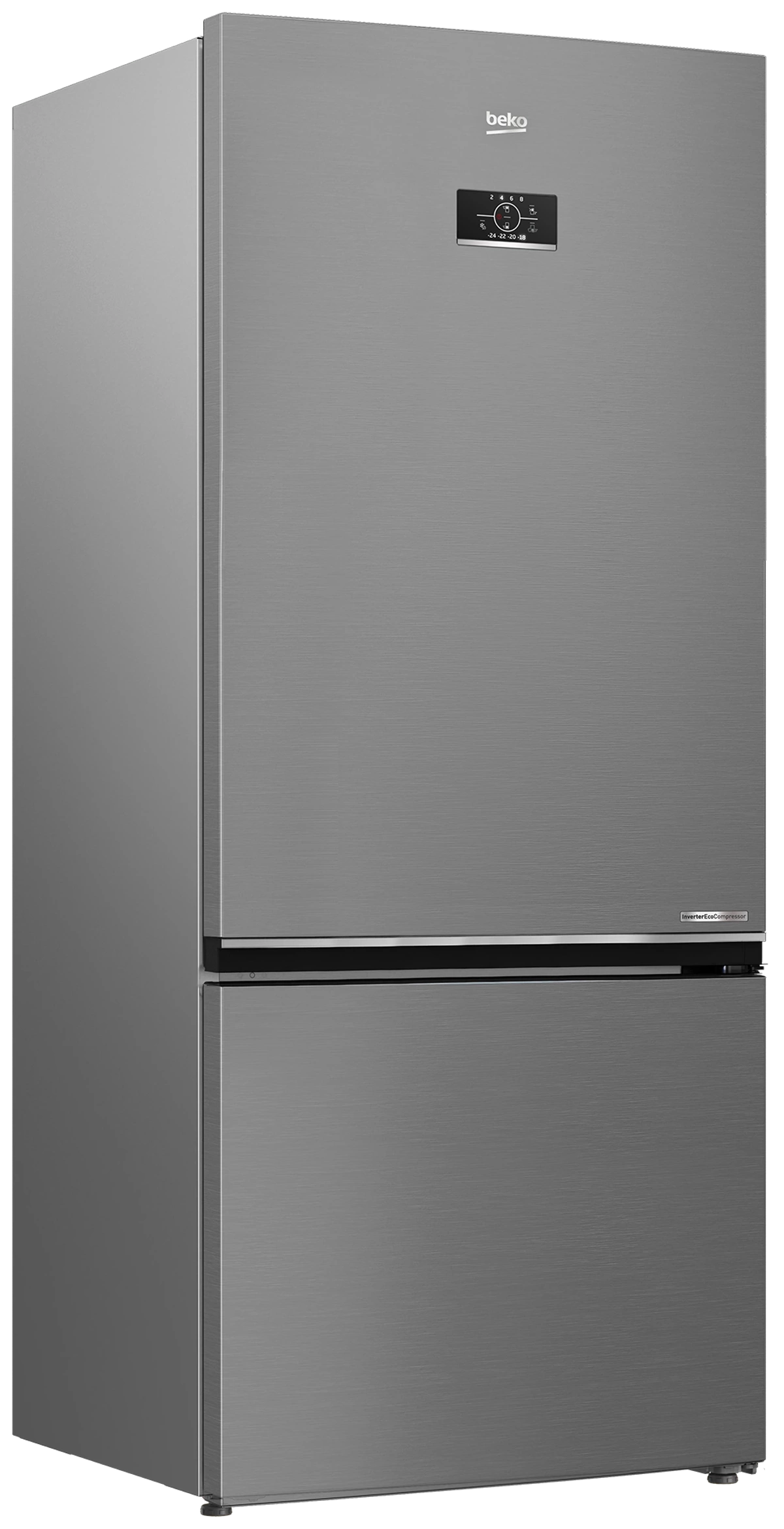 Beko Refrigerator A++ 509 L Bottom Freezer HarvestFresh Gray Inverter - Model B5RCNE66HXB