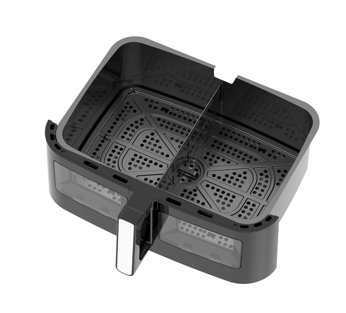 Sona 10L Air Fryer 2600W Black with Transparent Divider