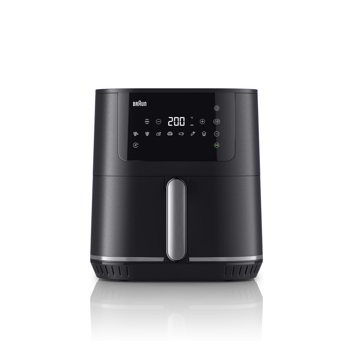Braun Air Fryer 6 L 1700W 8 Programs Digital LED Touch Control – Black (HF5030IBK)