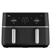 Braun TwinCook 5 Dual Basket Air Fryer 10L 2400W 8 Programs Digital Touch Screen – Black (TD5030IBK)