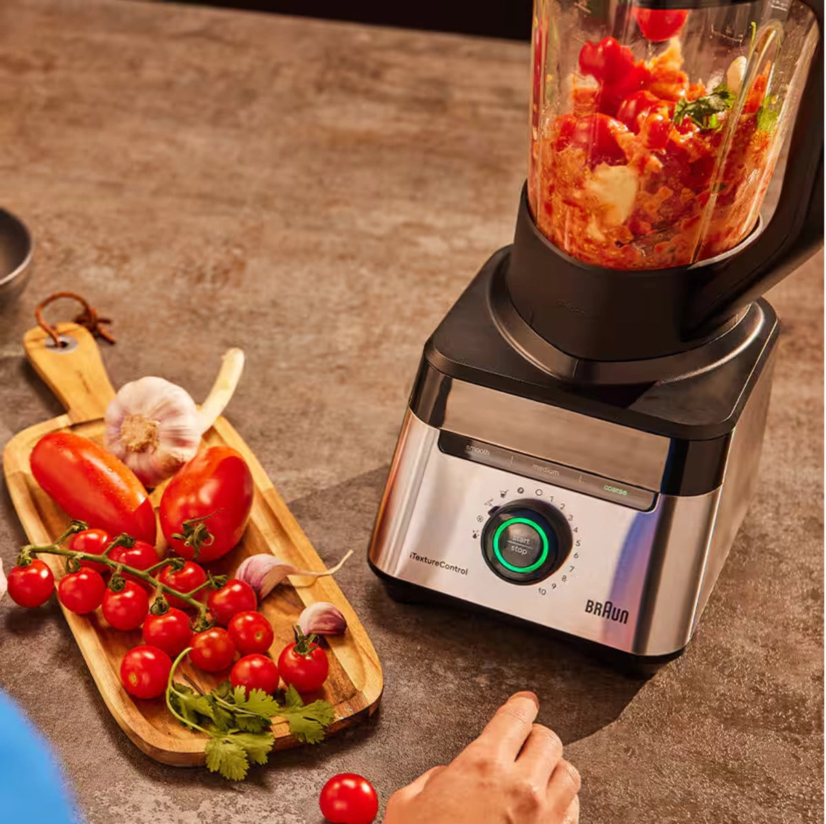 Braun PowerBlend 7 Blender 1400W 2L Glass 10 Speeds & Pulse iTextureControl – Black (JB7551BK)