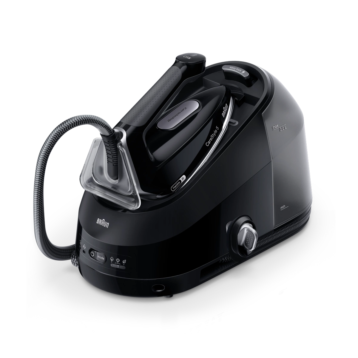 Braun CareStyle 5 Steam Generator Iron 2400W 2L 7.5 Bar FreeGlide 3D PowerSteam Technology – Black (IS5249BK)
