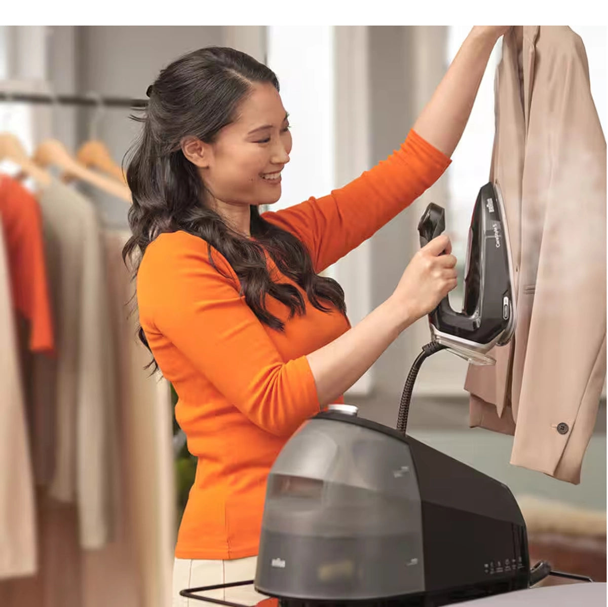 Braun CareStyle 5 Steam Generator Iron 2400W 2L 7.5 Bar FreeGlide 3D PowerSteam Technology – Black (IS5249BK)