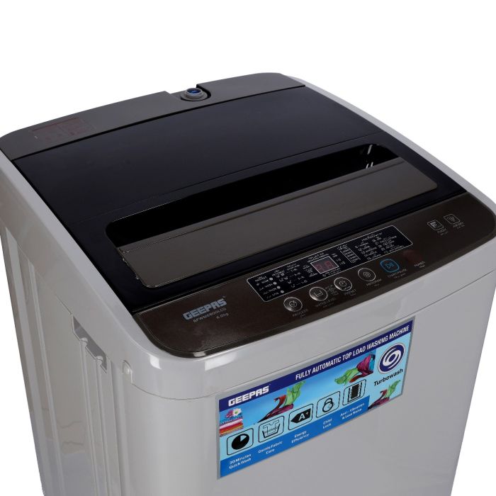 Geepas Fully Automatic Top Load Washing Machine 6kg Capacity