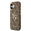 GUESS MagSafe 4G PU Leather Case for iPhone 17 - Brown