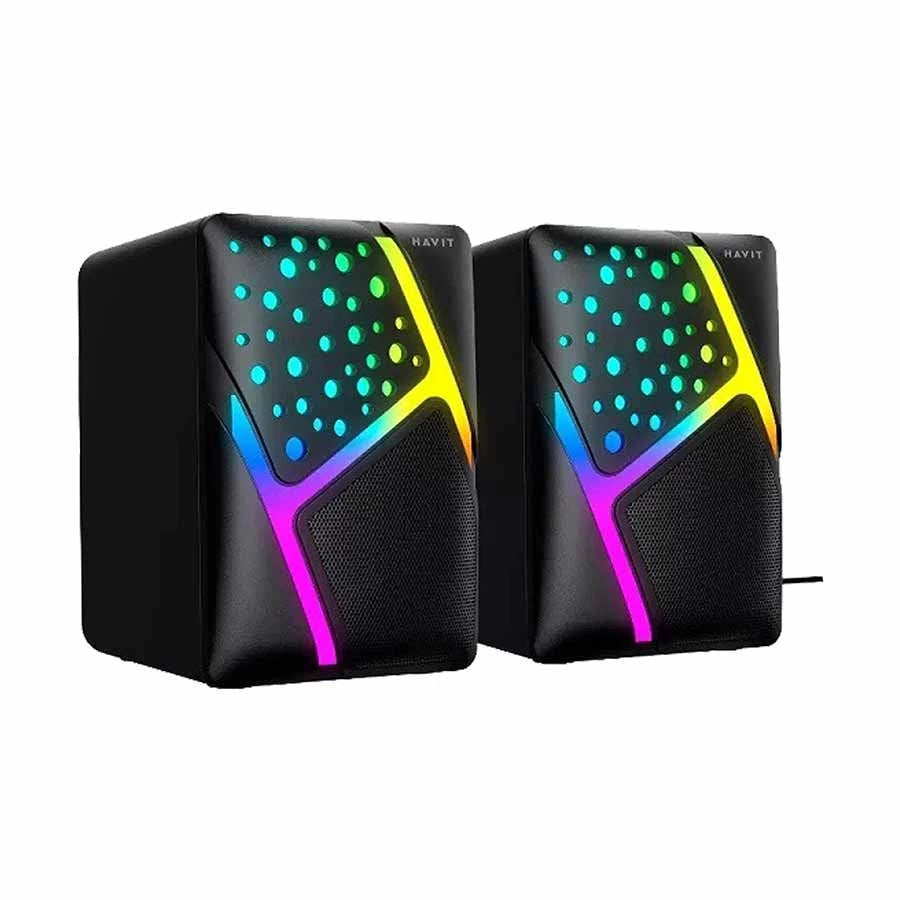 Havit HV-SK763 2.0 RGB USB Speakers – Clear Stereo Sound
