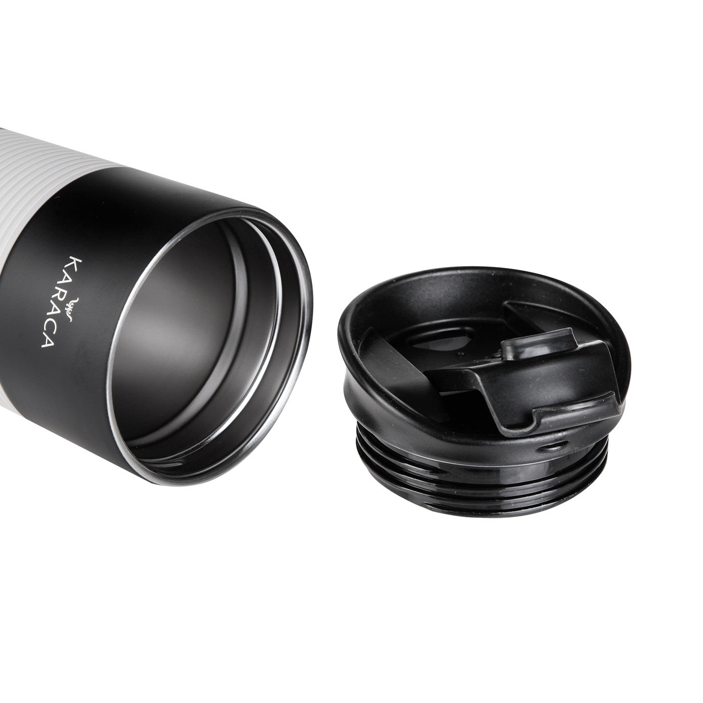 KARACA Zenix Black Thermos 430ml – Sleek & Practical