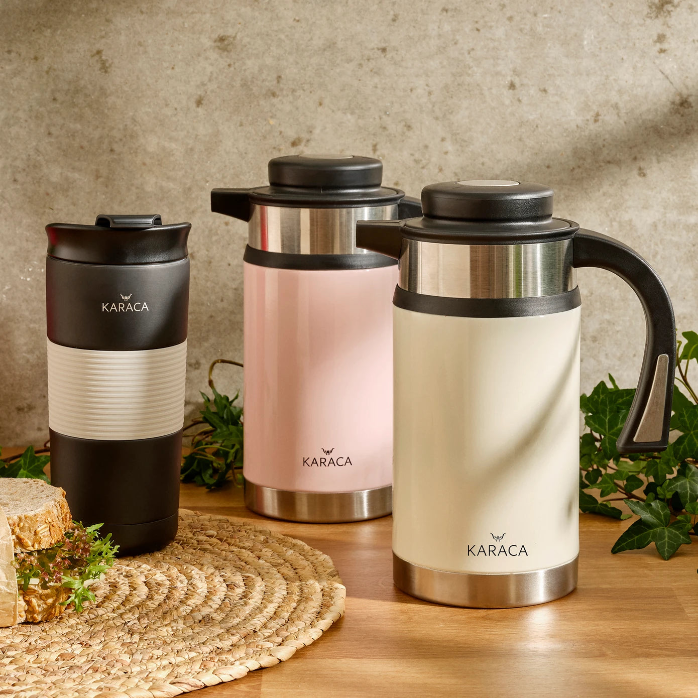 KARACA Zenix Black Thermos 430ml – Sleek & Practical
