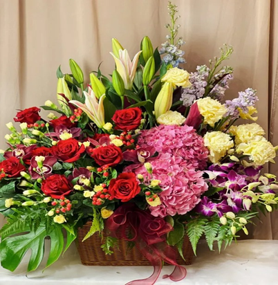 Flowers Baskets Prestige Bloom Basket