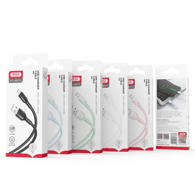 XO NB212 USB to USB-C Cable – 1M 2.1A White
