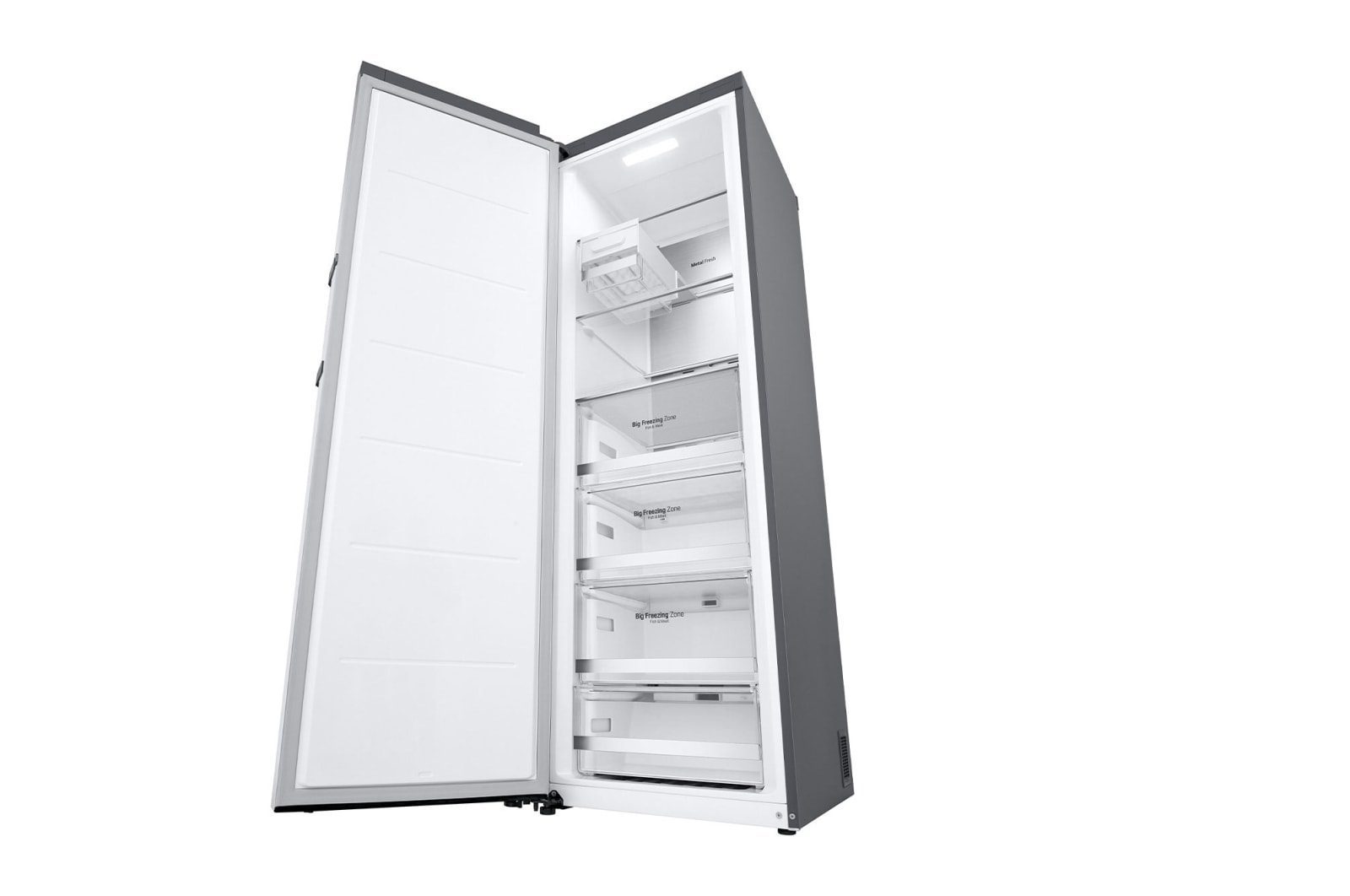 LG Upright Freezer 355L Silver No Frost (GC-B514ELFM)