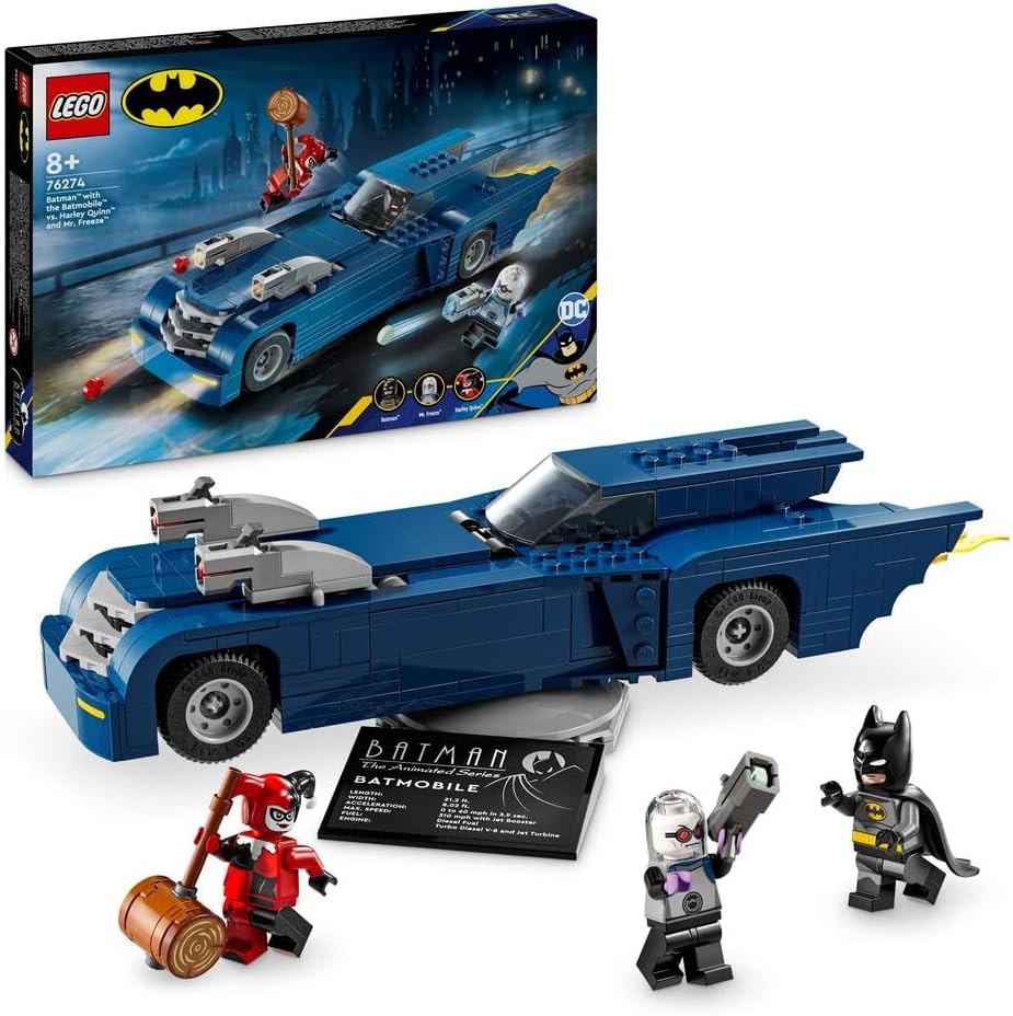 LEGO Batman - Batman with Batmobile vs. Harley Quinn & Mr. Freeze