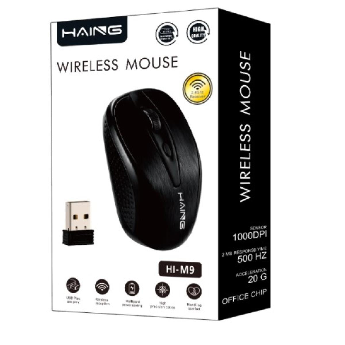 Haing M9 Optical USB 2.4G Wireless Computer Mouse