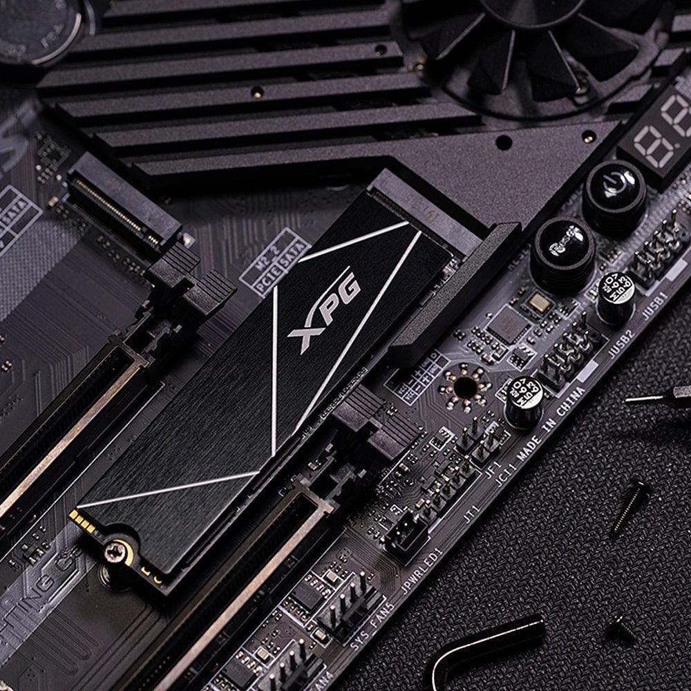 XPG Gammix 70S 512GB PCIe 3D NAND PCIe Gen4x4 M.2 2280 NVMe 1.3 R/W up to 2100/1500MB/s SSD (AGAMMIXS70B-512GT-C)