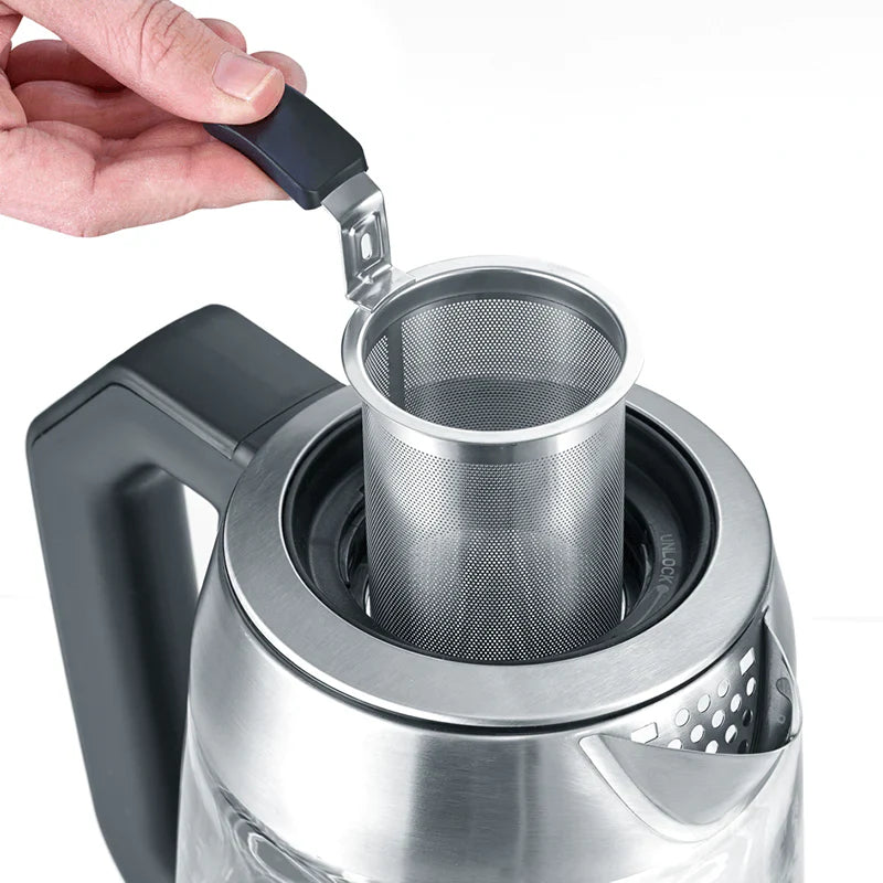 Severin Glass Tea Kettle 1.7L, 2200W, Adjustable Temperature