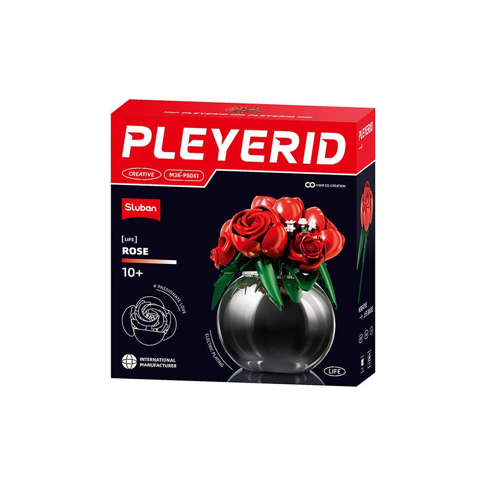 Sluban Pleyerid Red Roses Building Set 313 Pieces | M38-P8061