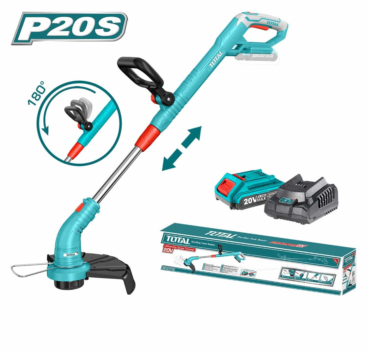 Total Lithium-Ion Battery Lawn Trimmer 300mm – Powerful and Easy to Use
