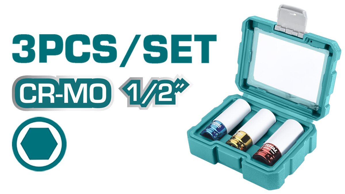 1/2" Box Set | 3 Hex Pieces by Total (THMLNS031)