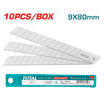 TOTAL 9×80mm Blade Set – 10pcs for Cutting Tools