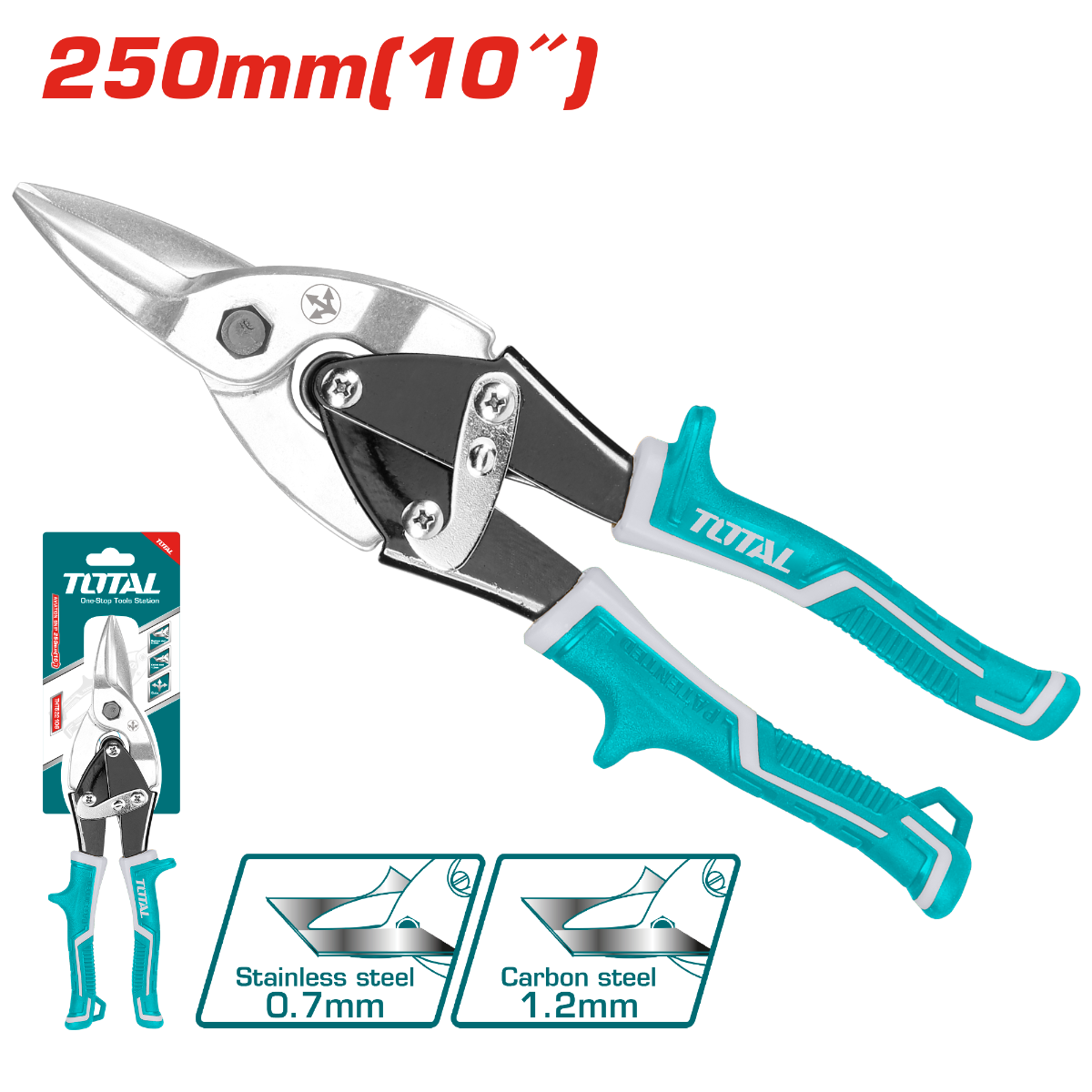 TOTAL 10″ Aviation Snip Straight (THT522106)