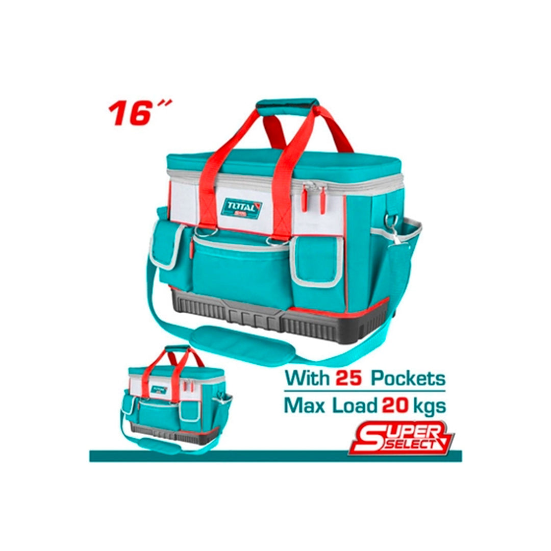 Total 16" Tool Bag (THT561625) – Durable Design with 25 Pockets
