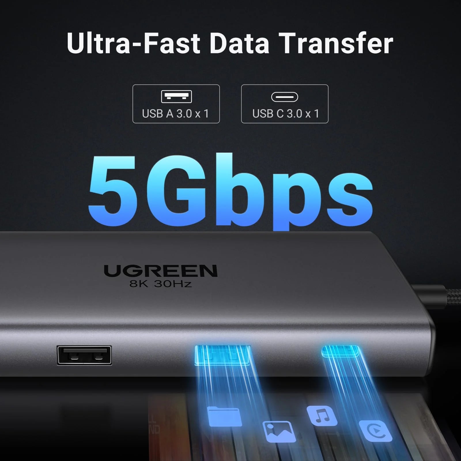 UGREEN Revodok Pro 210 10-in-1 USB-C Hub with 4K HDMI & PD