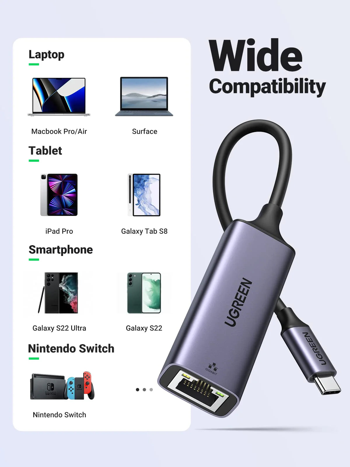 UGREEN USB-C to 2.5G Ethernet Adapter – Ultra Speed