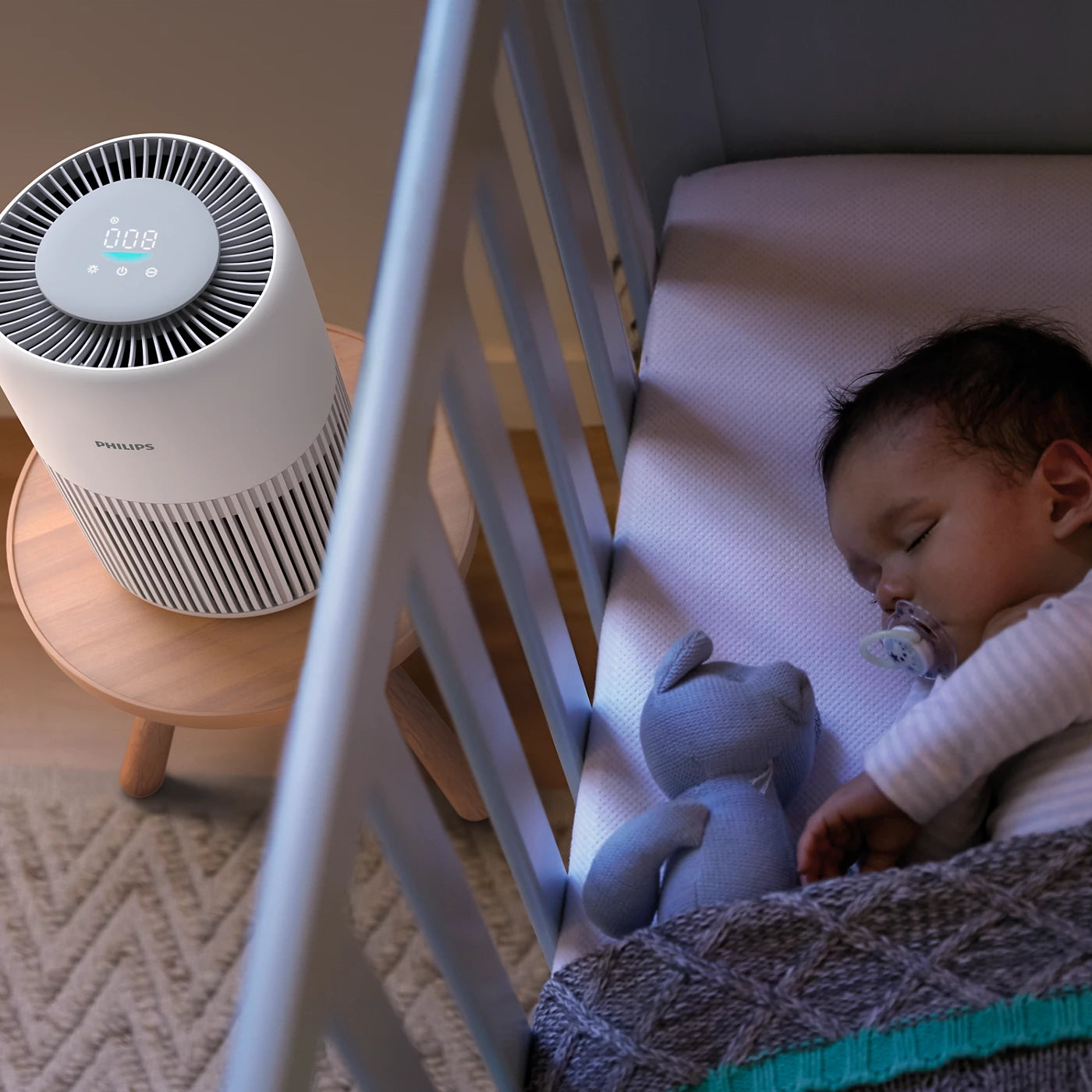 Philips PureProtect Mini 900 Air Purifier AC0920/10 – HEPA Filter, 65m² Coverage, 250m³/h CADR, PM2.5 Sensor